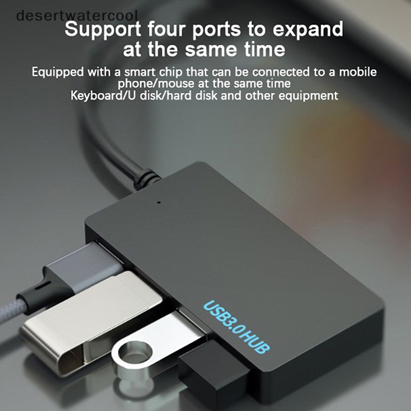 Deid USB HUB USB 3.0 4port Tipe C HUB Adapter Konvertor Kabel Data Kecepatan Tinggi Martijn