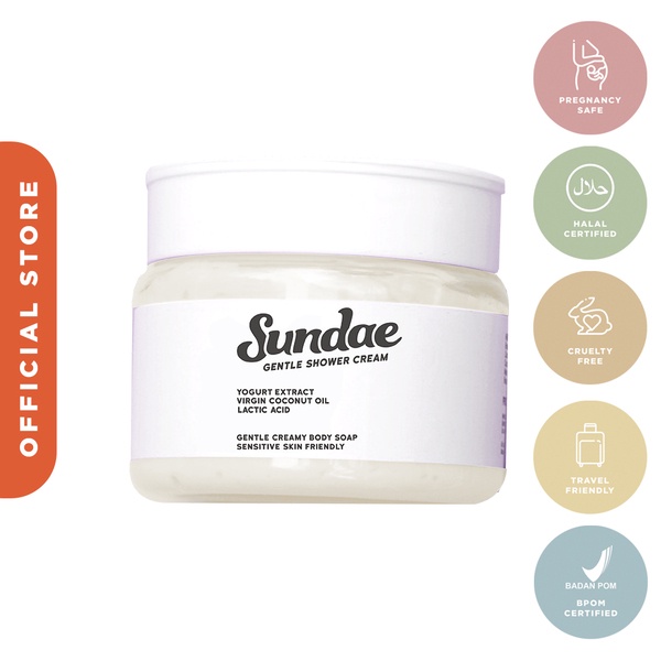MSBB - SUNDAE Shower Cream | Sabun Mandi - Eksfoliasi dan Melembapkan Funilla
