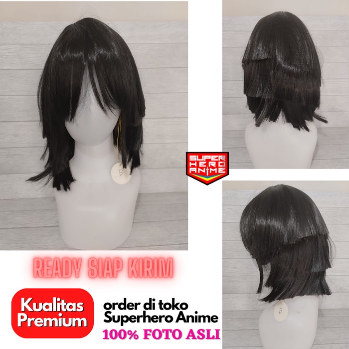 Wig Cosplay Anime Pria Rambut Palsu Short Jepang Dewasa Import