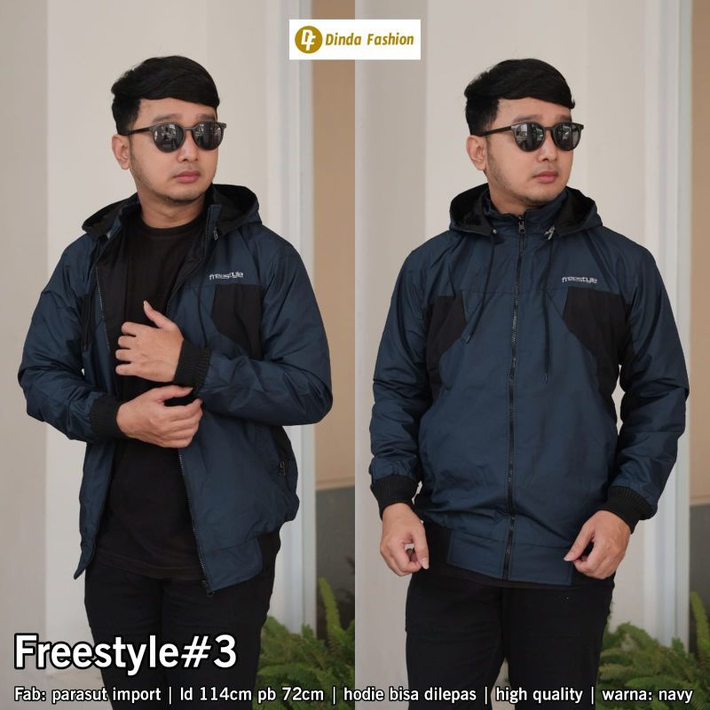 FREESTYLE#3 Jaket Parasut By DINDA | Ld114 Parasut Import