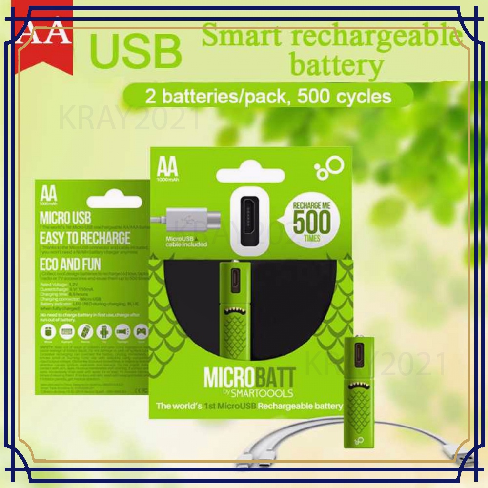 Baterai Cas Rechargeable Micro USB 2PCS - BT592