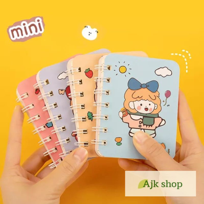 

NoteBook Ring Motif A7 Note Book Ring Isi 80 Lembar Buku Catatan Ring