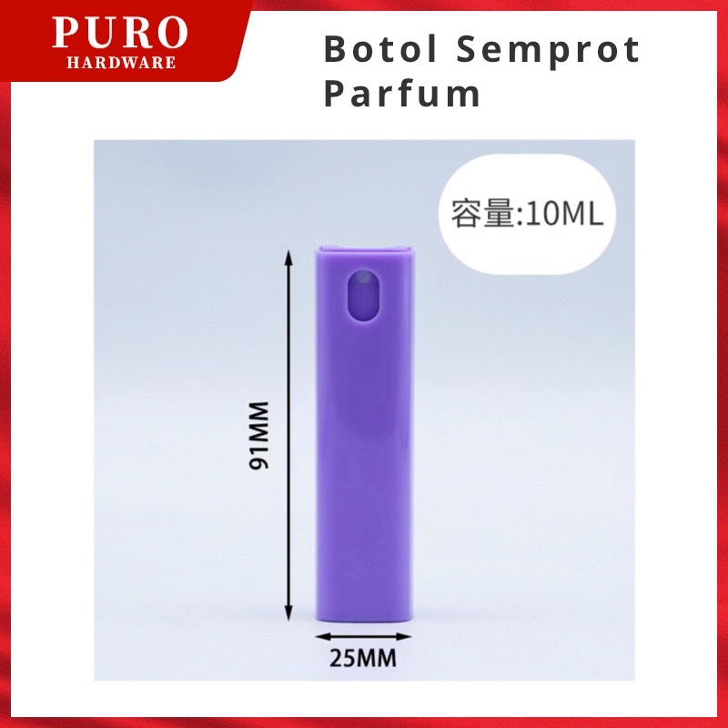 Botol Semprot Parfum Portabel Bentuk Tabung Persegi Ukuran 10ml