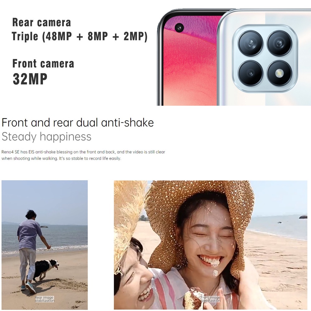 5G hp murah oppo Reno4SE RAM 8GB/ 256GB 6.43 inch baru SmartPhones handphone