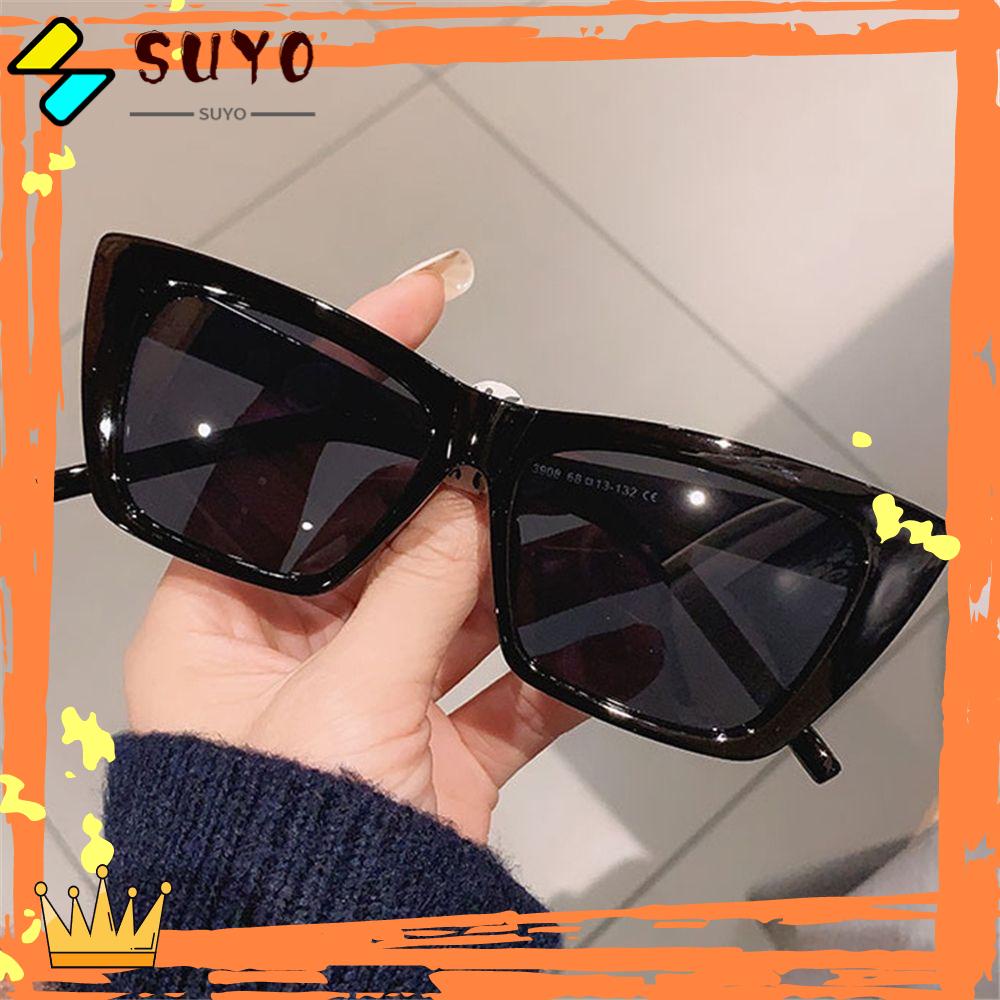 Suyo Kacamata Hitam Untuk Wanita Fashion Aksesoris UV400 Protection Eyewear Pria Kacamata Matahari