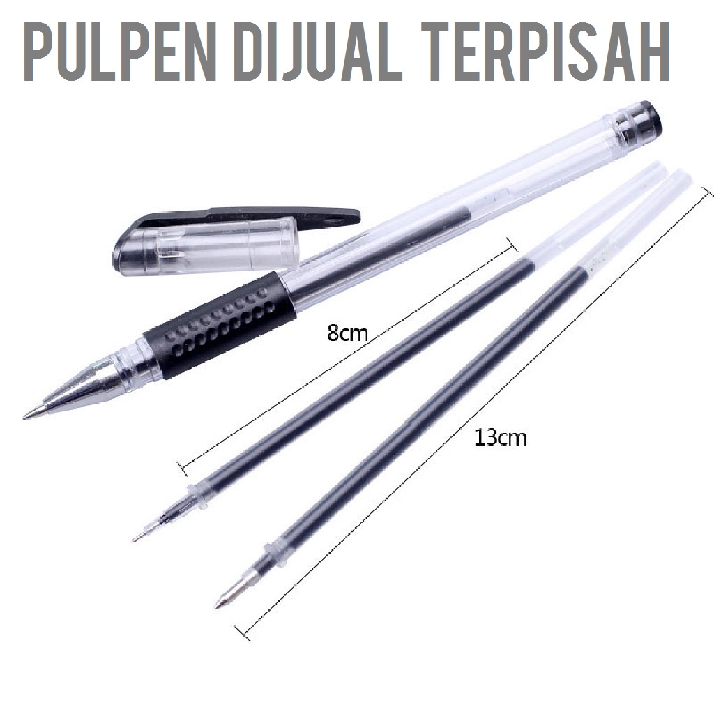 

SB S456 ISI PULPEN GEL refill refil isi ulang tinta pena pen bolpoin bolpen ballpoint tinta 0.55mm 0.5 mm hitam merah biru