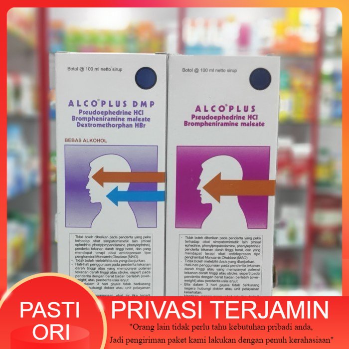 alco plus sirup 100ml / obat batuk pilek