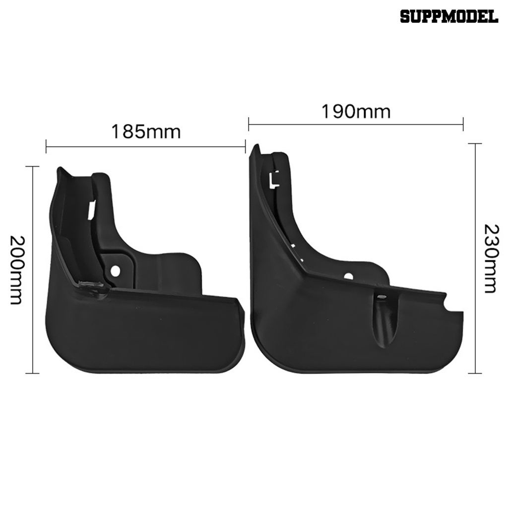 [SM]1 Set Car Mudguard Pelindung Depan Belakang Roda Mobil Mud Flap Untuk Yuan Plus2022