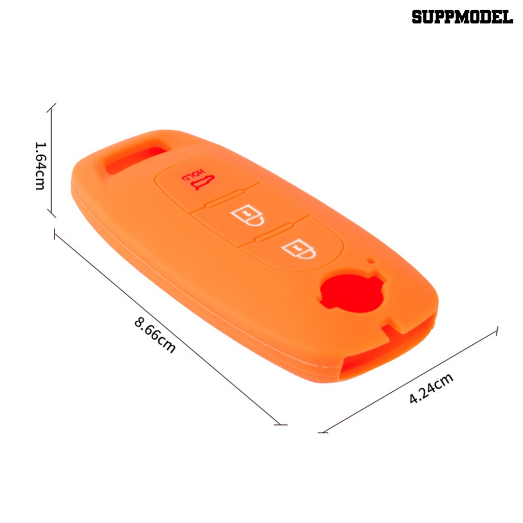 [SM] Fob Kunci Mobil Case Silikon Potongan Presisi Pas Sempurna Full Cover Profesional Anti Jatuh Kecil 3tombol Smart Car Key Cover for Teana2023