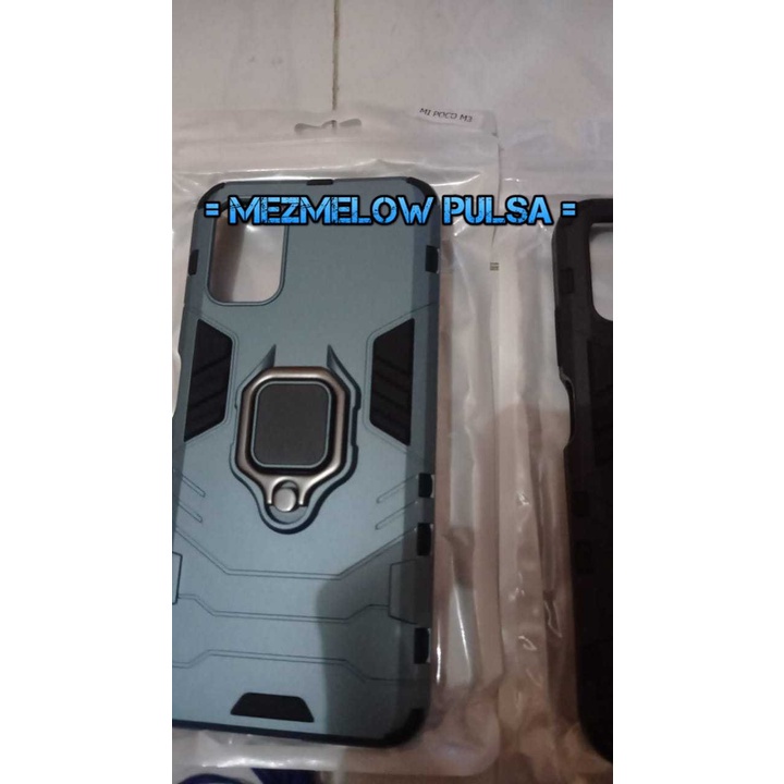 Hard Case Ring Magnet Stand Case Armor Case Hardcase XIAOMI REDMI 9T / XIAOMI POCO M3 - Gambar 3