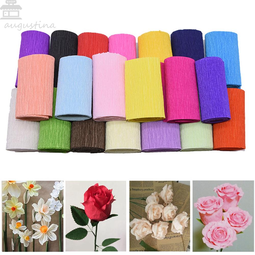 Agustina Flower Wrapping Paper Origami Buket Bunga Dekorasi Pesta Pernikahan Bahan Crepe Paper