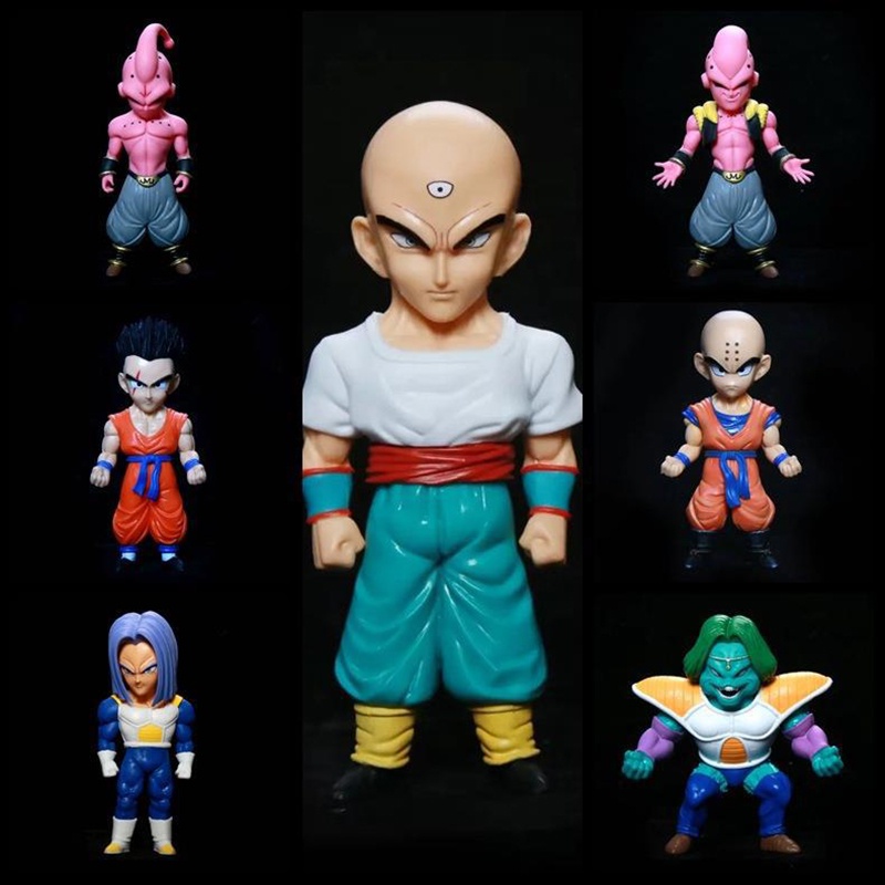 Dragon Ball Gk LG Q Versi Wcf Saab Tianjin Padi Gohan Kurin Majin Buu Figure Model Ornamen Peripheral Collection Mainan