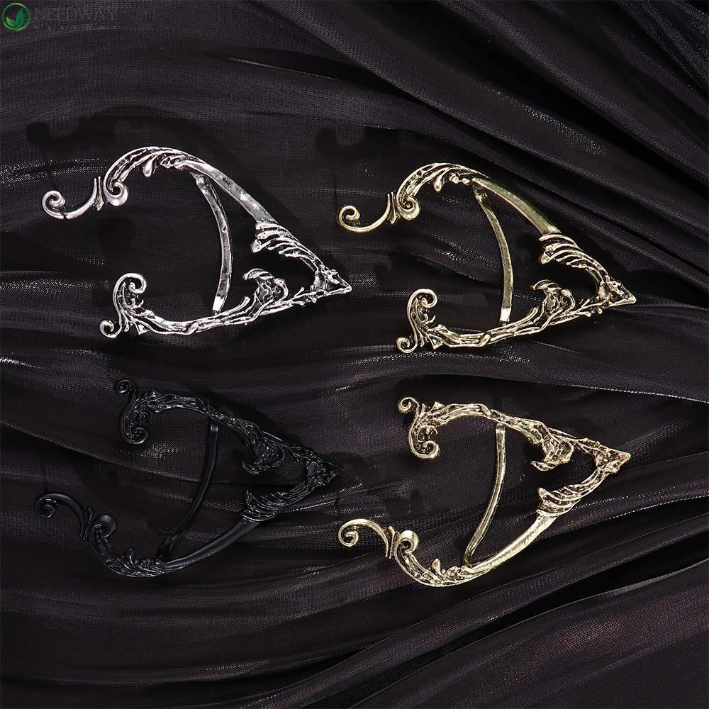 Needway Gothic Elves Ear Cuff Punk Kepribadian Ear Hook Klip Anting Alloy Lady Korea Klip Tulang Telinga