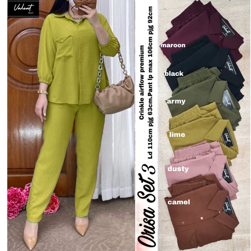 HELENA • ARUM SET • ORISA SET ORI VALENT | Crinkle Airflow Premium