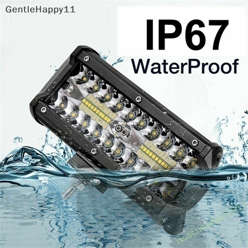 Gentlehappy 120W 7 ''Lampu Kerja LED Mobil Bar Spot Flood Beams Combo Untuk Off-road SUV Truck id