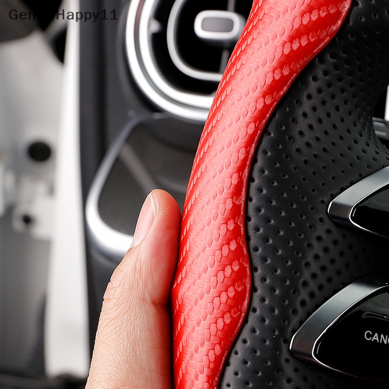 Gentlehappy 1pasang Penutup Setir Mobil Carbon Fiber Look Universal Non-Slip id