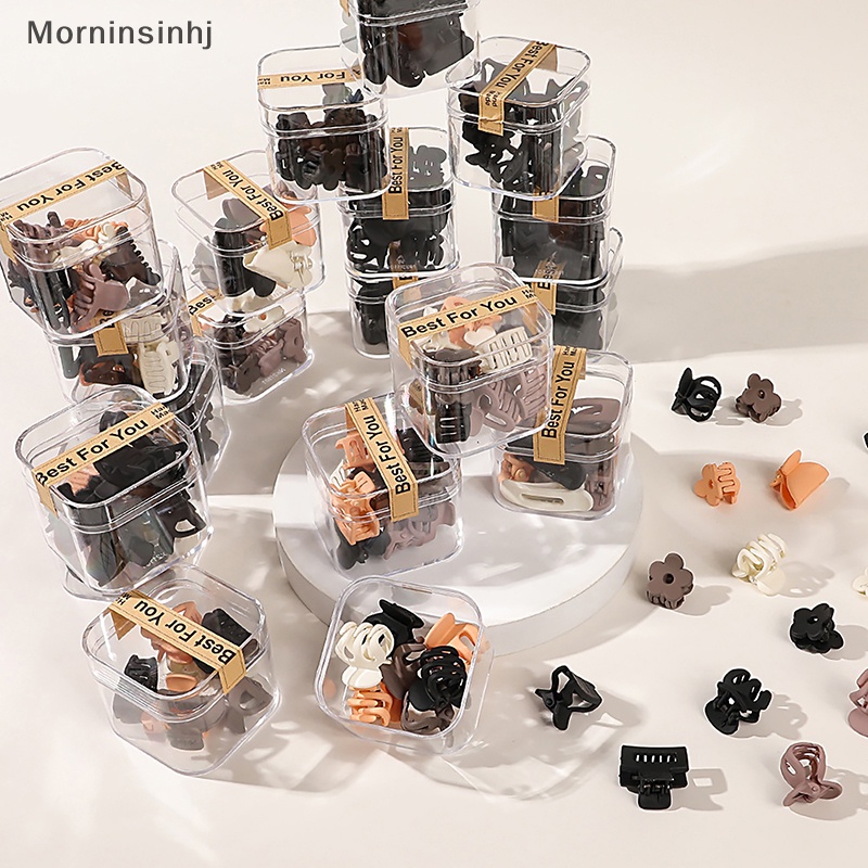 Mornin 1Set Fashion Morandi Frosted Cakar Rambut Kecil Untuk Wanita Mini Barrette Hair Clip Gadis Kreatif Hairclip Lucu Hairpin Hiasan Kepala id