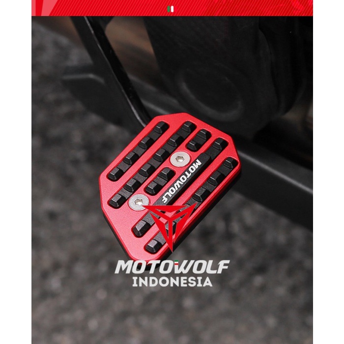 Cover Pedal Rem Honda CB500X CB150X Motowolf Alumunium 3528 - Merah TERMURAH