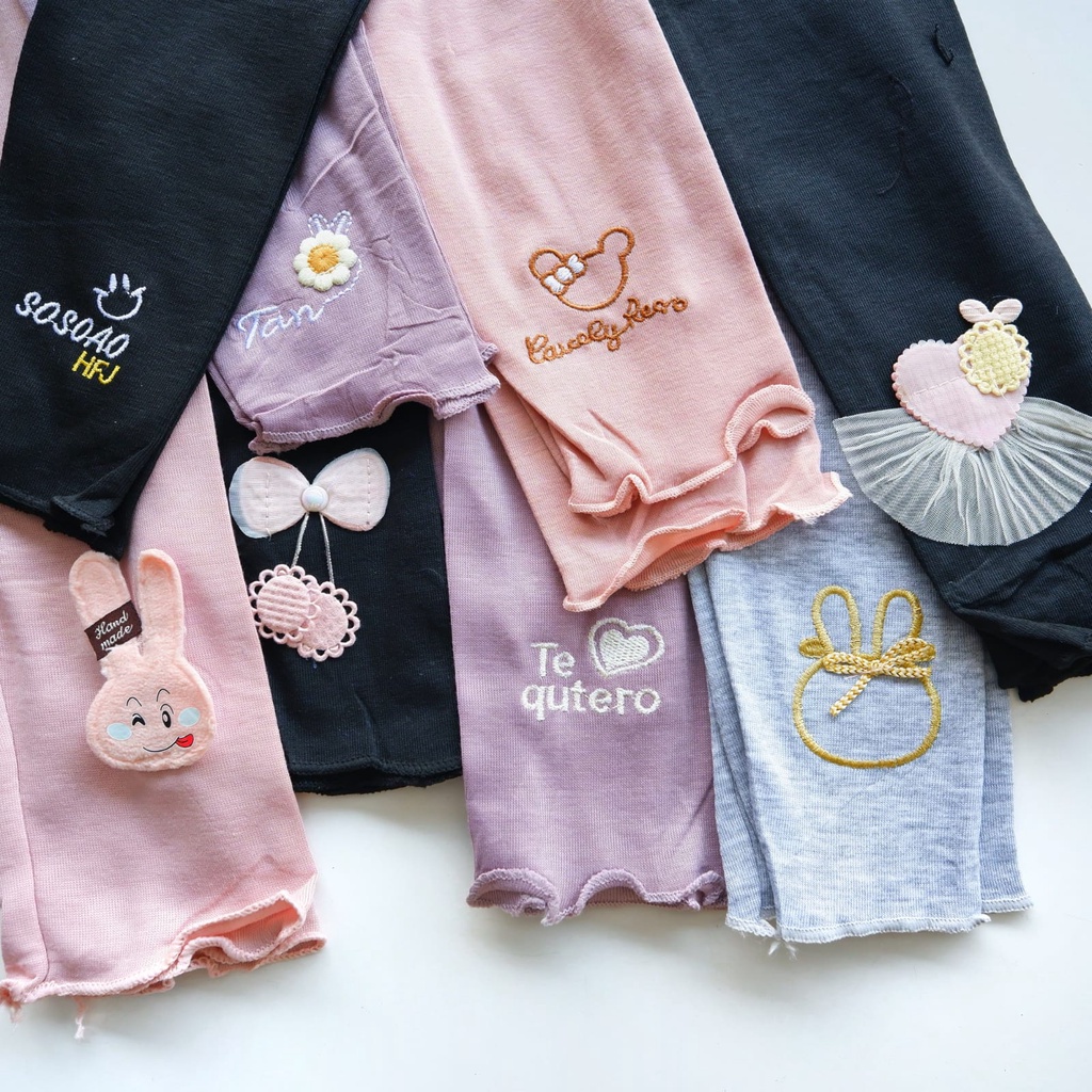 Paket Hemat Celana Legging Import Anak Perempuan Bahan Adem Nyaman Dipakai 0-10 Tahun