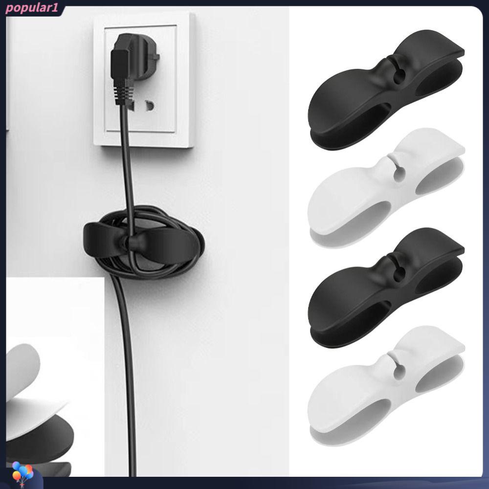 POPULAR Populer Cord Winder Organizer Susun Colokan Kawat Holder Hiasan Dinding Dapur Peralatan Dapur Thread Trimmer Power Cord Fixing Wire Fixer