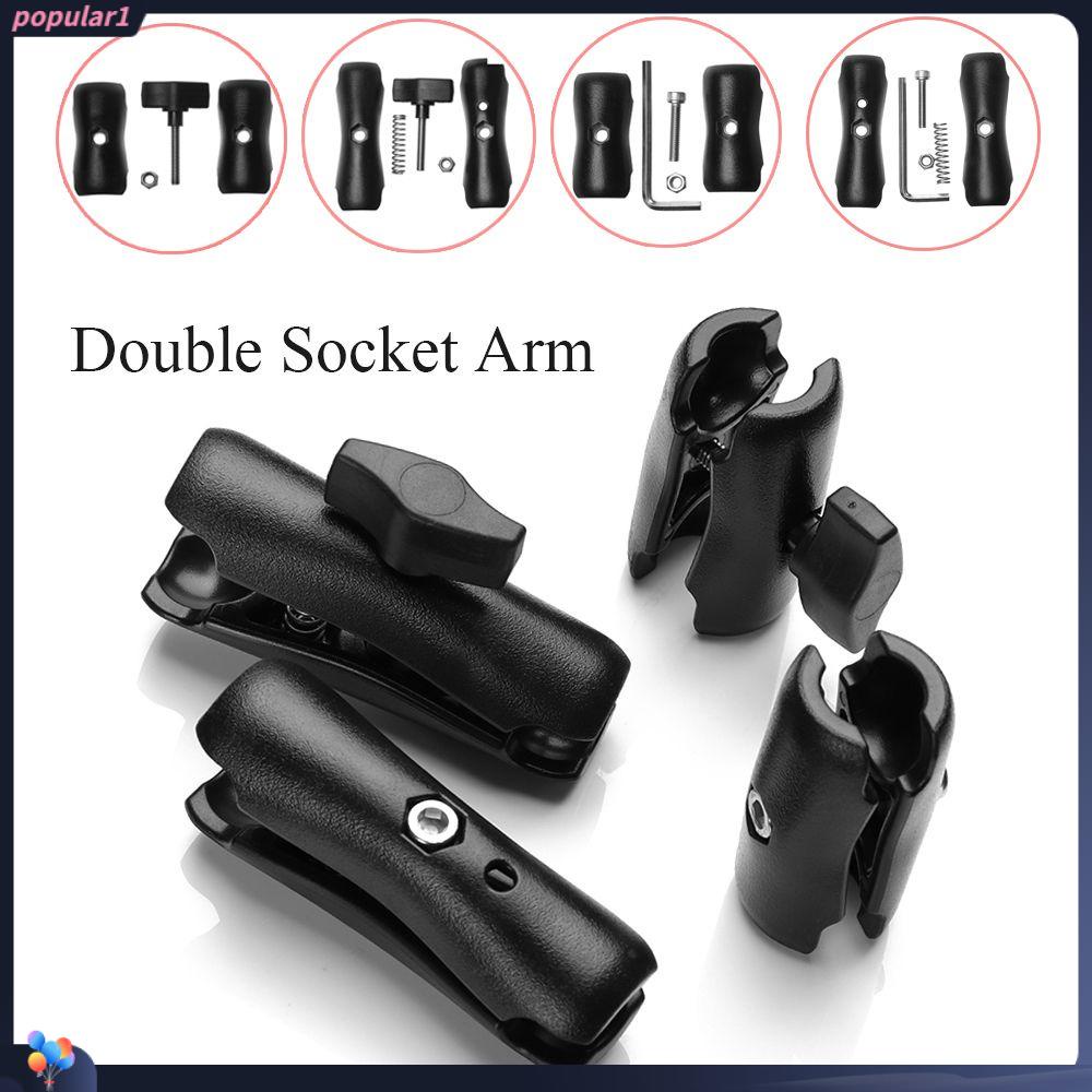 POPULAR Populer 65mm Atau 95mm Double Socket Arm Detachable Pendek Panjang Action Camera Aksesoris Phone Holder