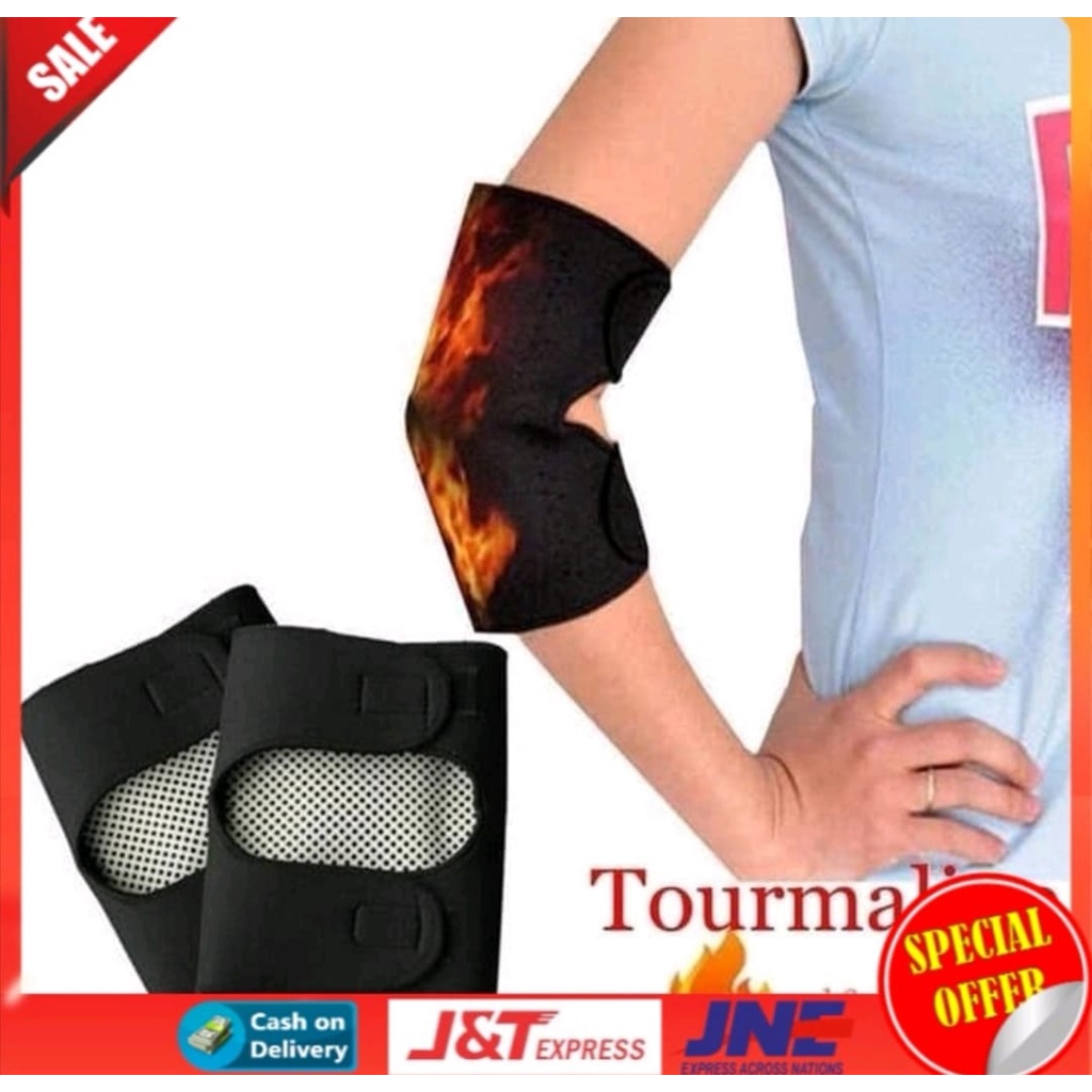 (COD) Sabuk Terapi Pemanas Penghangat Lengan Siku Elbow Tourmaline Magnetic