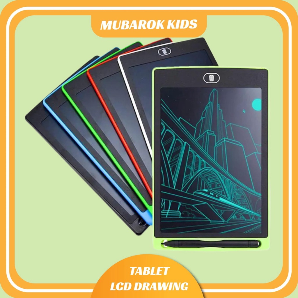 Mubarokkidstore LCD Writing Tablet 8.5 Inch For Kids | Drawing Pad | Papan Tulis Anak Dan Dewasa Digital Pad Edukasi Anak