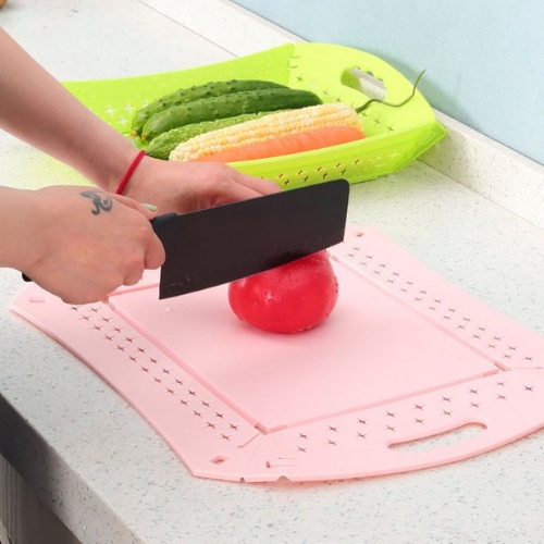 YGS -H105- Talenan Lipat Multifungsi Keranjang - Talenan Baskom 2 in 1 - Multifungsi Cutting Board