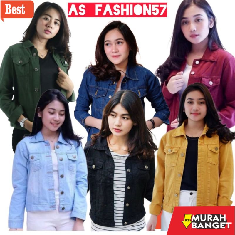 Jaket denim wanita terbaru- Jaket Wanita Jeans Biondy kekinian Jaket Biondy Wanita
