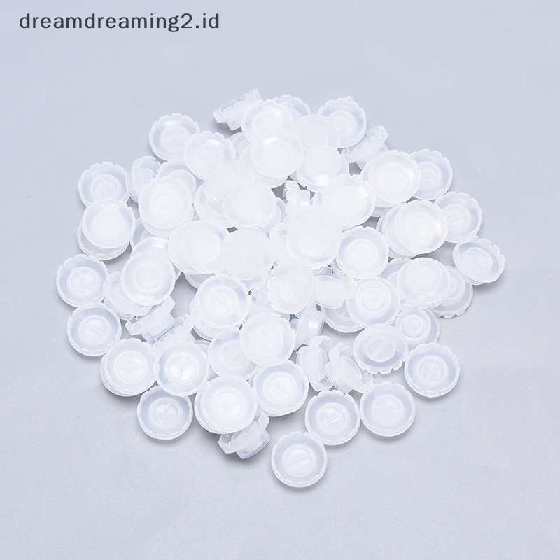 (drea) 50 /100pcs Eyelash Grafg Eyelash Blossom Cup Sun Cincin Tempat Lem Berbunga //