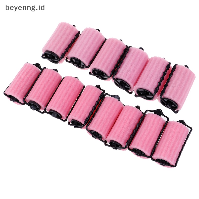 Beyen 6/8Pcs Spons Busa Bantalan Diy Styling Rambut Rol Pengeriting Pembuat Twist Tool ID