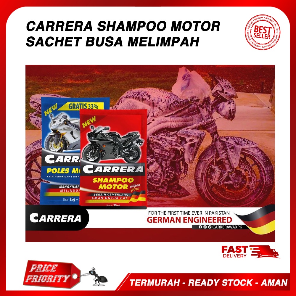 Shampoo Shampo Motor KIT / Sabun Cucian Cuci Motor Kit Sachet MURAH / Sabun Perawatan Mobil Motor