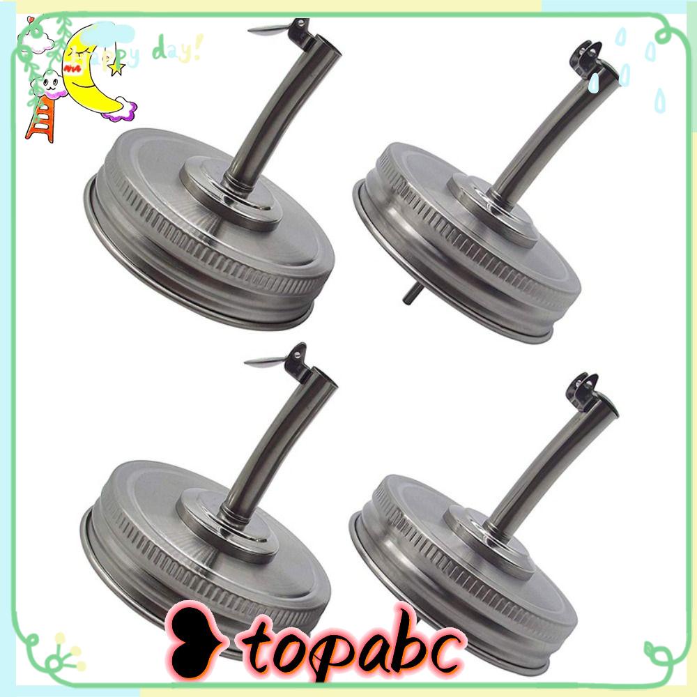 2pcs Toples Minyak Spout Lid Tutup Kaleng Tahan Lama Lebar Mulut Biasa Untuk Toples 70mm 86mm