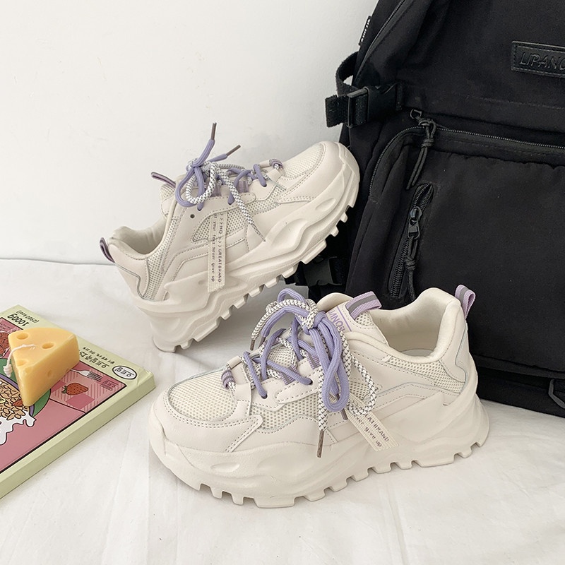 HS / Sepatu Sneaker Wanita Import Korea PU Premium 292 kekinian 2023