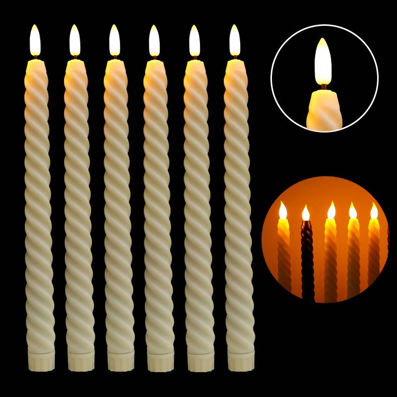 Led Flameless Taper Candles Lights/Untuk Pesta Ulang Tahun Pernikahan Natal/Lampu Led Votive Elektronik/Lilin Kedap Kedip Palsu Yang Dioperasikan Baterai Lilin Panjang Elektrik/