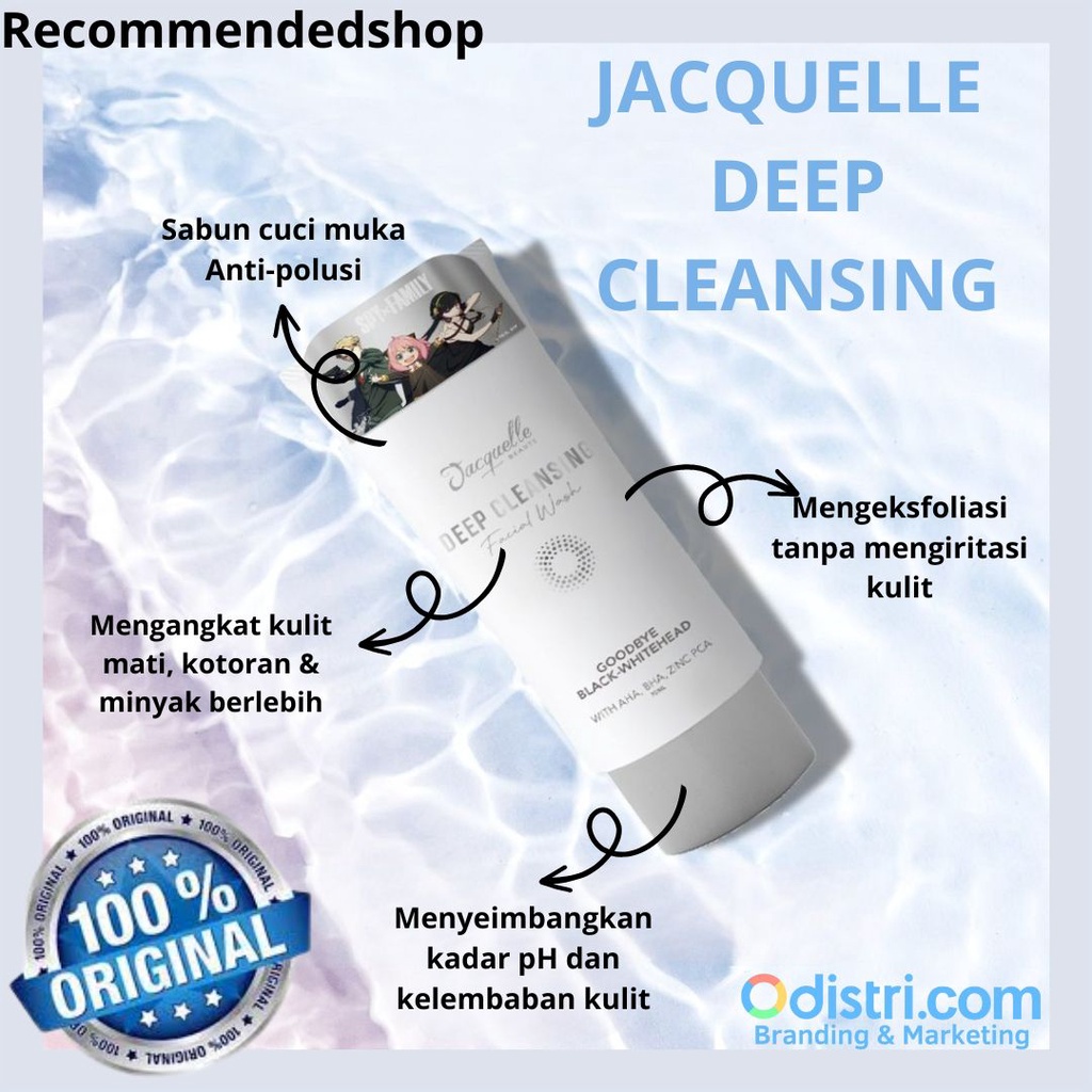 Pembersih Wajah Pori-pori Penghilang Komedo Facial Wash Jacquelle Deep Cleansing Facial Wash: Goodbye Black-Whitehead - Spy X Family Collection