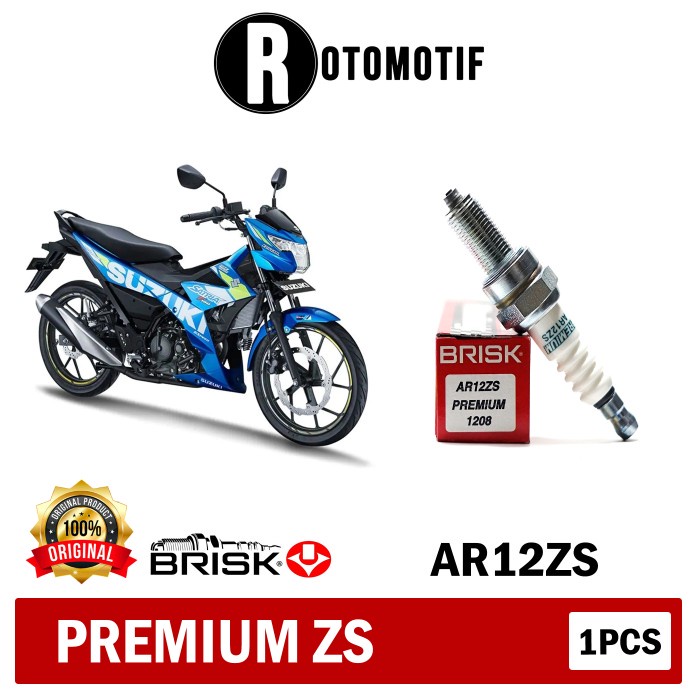 Busi Motor Satria Fu Brisk Premium Zs AR12ZS