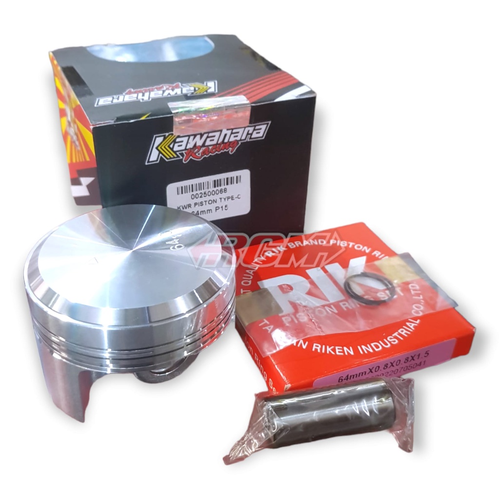 RING PISTON TYPE C SEHER SEKER KIT SET PIN PEN 15 P15 UK 64MM 64 MM ORI ORIGINAL KAWAHARA ASLI