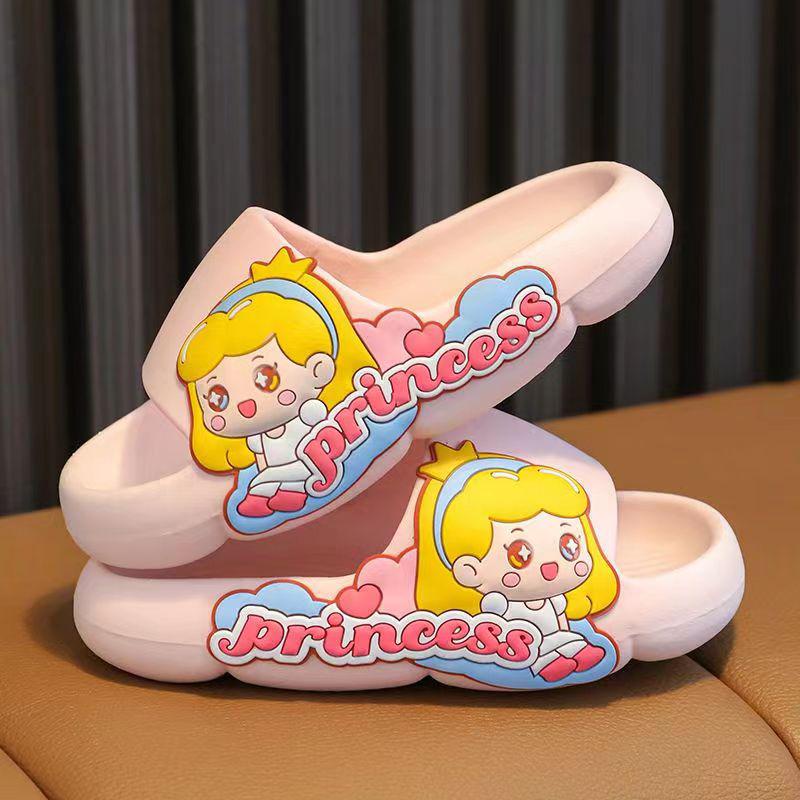 Happyoliver PRINCESS&amp;ASTRONOT  Sandal Selop Import Anak Perempuan Karakter Lucu Bahan Karet