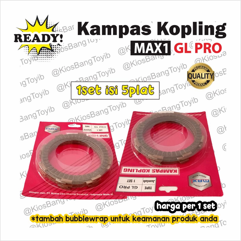 1set Kampas Plat Kopling Honda GL PRO 6pc (Max1)