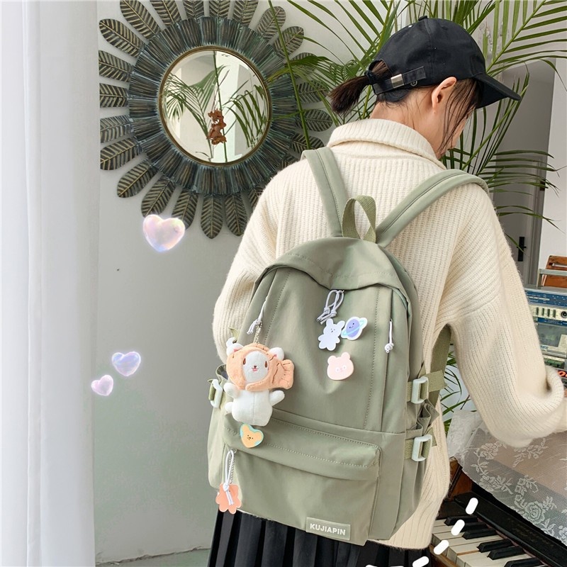 TAS RANSEL BACKPACK WANITA FASHION KOREA IMPORT 3019 ANTI AIR SEKOLAH KULIAH KERJA TERBARU MODEL FASHION JAKARTA