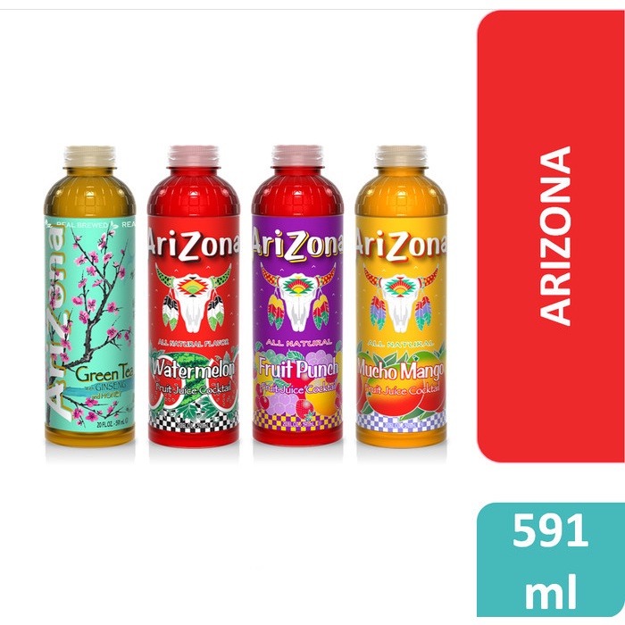 

Arizona drink 566 ml (20 fl oz) - minuman impor arizona rasa buah