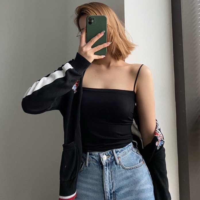 Bra Tanktop Atasan Wanita Seksi Mode Bantalan Dada Nyaman Fashion Korea 5008