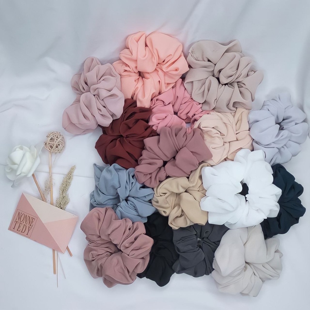 IKAT RAMBUT SCRUNCHIE MINI / CEPOL HIJAB WANITA KUNCIR HIJAB KUNCIRAN