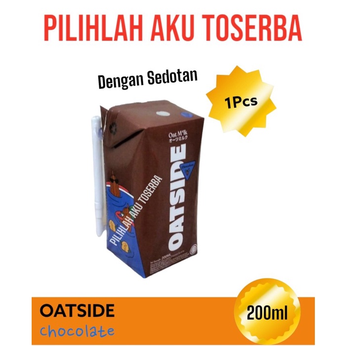 OATSIDE CHOCOLATE SEDOTAN Susu Oat Milk 200 ml - ( 1 DUS ISI 12 )