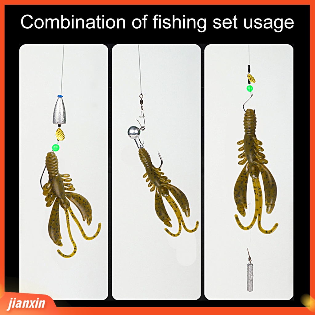 (In Stock) 5Pcs 7.5cm /3.7g Memancing Umpan Semua Area Air Fleksibel Menggoda Renang Simulasi Tinggi Bercahaya Udang Mini Buatan Palsu Umpan Untuk Penggunaan Sehari-Hari
