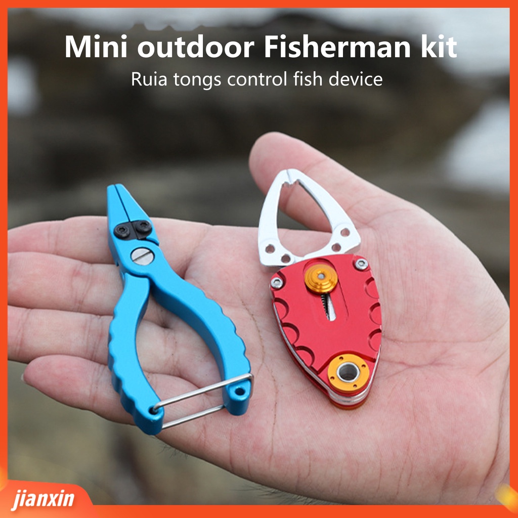 (In Stock) Fishing Plier Anti Karat Kekuatan Tinggi Ergonomic Handle Fishing Line Cutter Fish Lip Gripper Untuk Outdoor