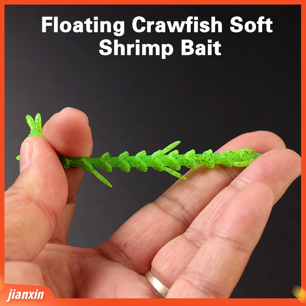 (In Stock) 10Pcs 7cm /2.45g Umpan Pancing Fleksibilitas Yang Baik Desain Simulasi Elastisitas Tinggi Warna Cerah Tahan Gigitan Memancing Tackle TPE Mengambang Crawfish Umpan Udang Lembut Luar Ruangan