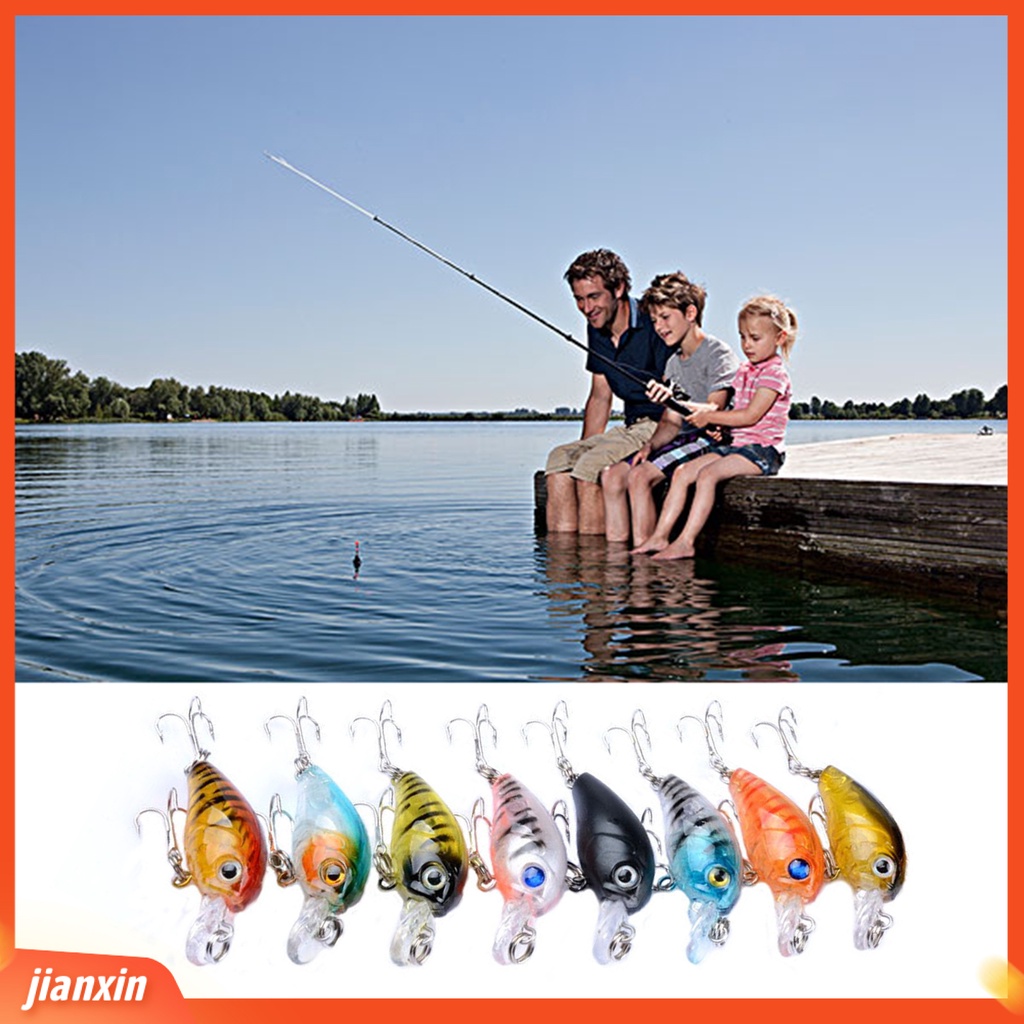 (In Stock) 8Pcs /Set Mini Bionic Lure Umpan Pancing Laut Keras Palsu Untuk Memancing