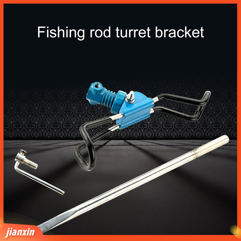 (In Stock) Bracket Joran Pancing 360derajat Berputar Dapat Dilipat Bahan Stainless Steel Non Slip Tajam Adjustable Penopang Menara Untuk Outdoor